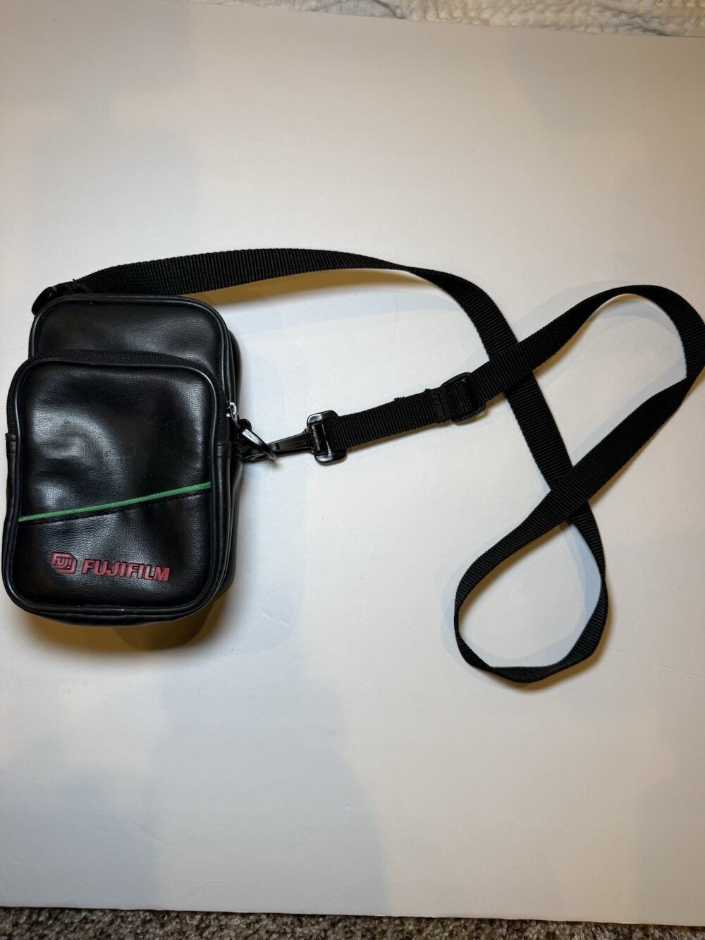 Vintage Fujifilm Camera Case Bag Black Belt Loop Strap 90s Y2K Film Accessories
